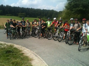 Die Radfahrergruppe
