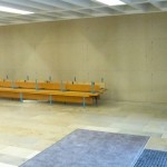 Staubschutzwand Aula