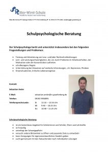 Schulpsychologe Herr Ander